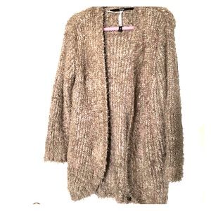 Kensie, soft , fluffy open front sweater